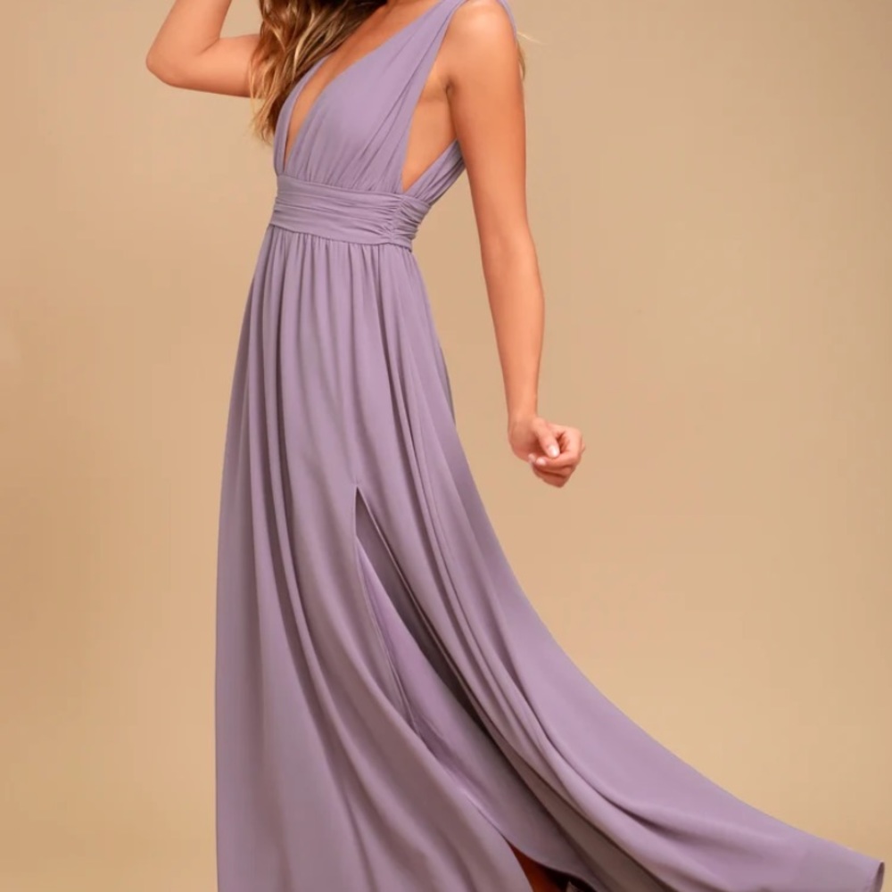 Heavenly Hues Dusty Purple Maxi Dress